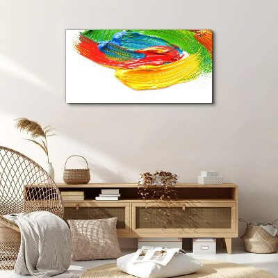 Colorful paint swirl Canvas print