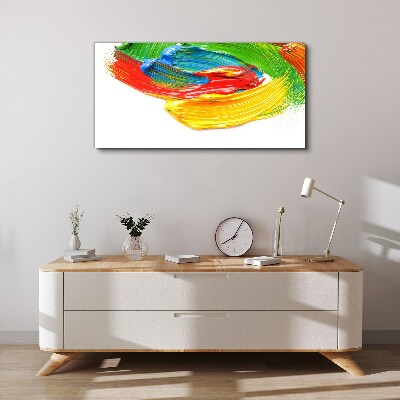 Colorful paint swirl Canvas print