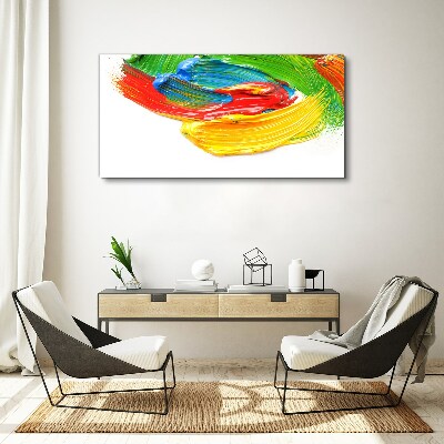 Colorful paint swirl Canvas print