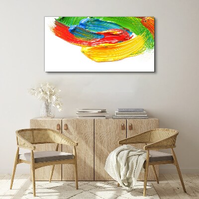 Colorful paint swirl Canvas print