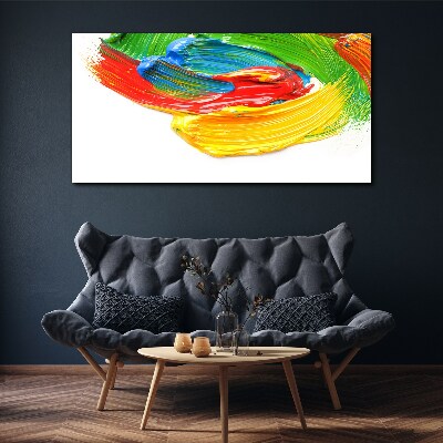 Colorful paint swirl Canvas print