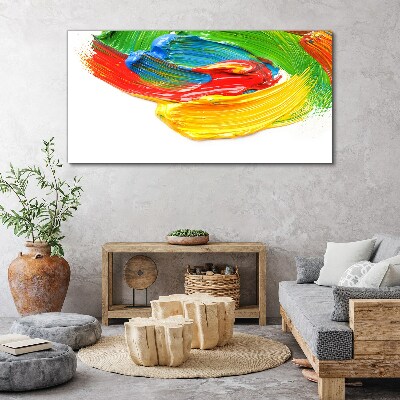 Colorful paint swirl Canvas print