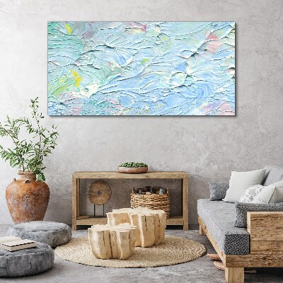 Pastel waves of emotions Canvas print