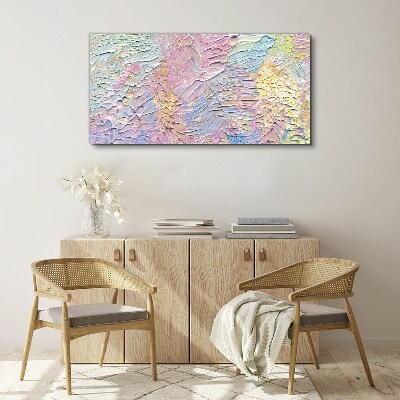 Pastel Flowers in Motion Canvas print