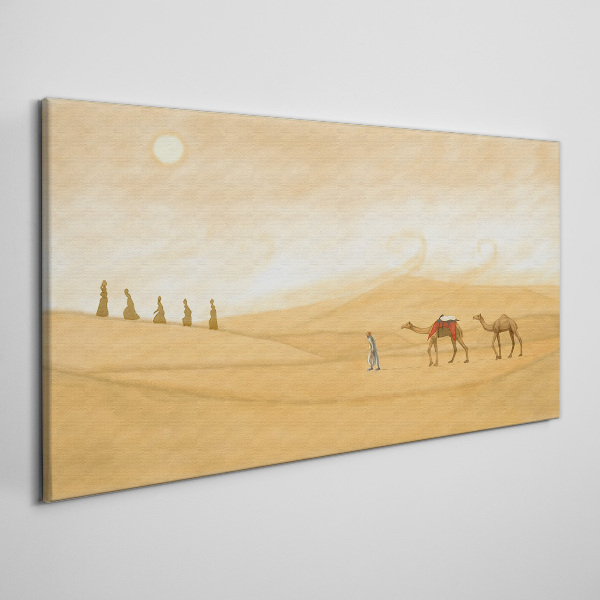 Journey through the desert Canvas Wall art