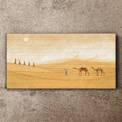 Journey through the desert Canvas Wall art