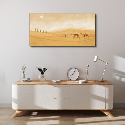 Journey through the desert Canvas Wall art