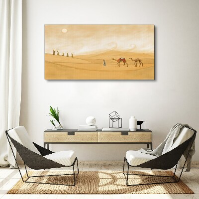 Desert sun animals Canvas Wall art
