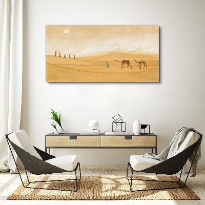 Journey through the desert Canvas Wall art