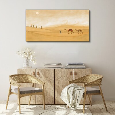 Journey through the desert Canvas Wall art