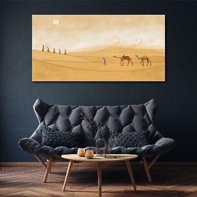 Desert sun animals Canvas Wall art
