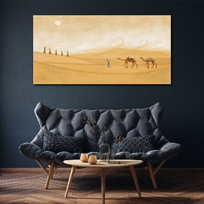 Journey through the desert Canvas Wall art
