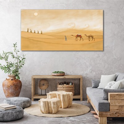 Journey through the desert Canvas Wall art