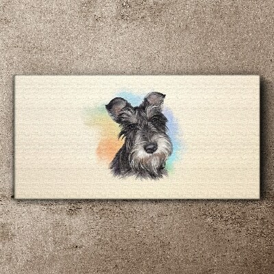 Painting pet dog Canvas print