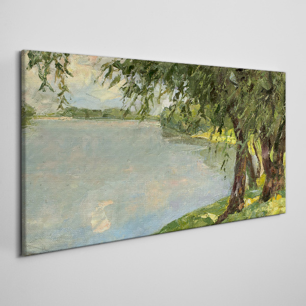 Peace by the river Canvas print