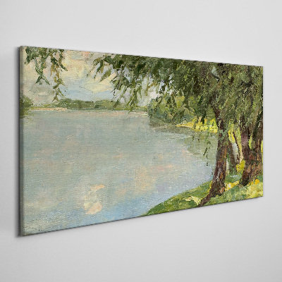 Peace by the river Canvas print