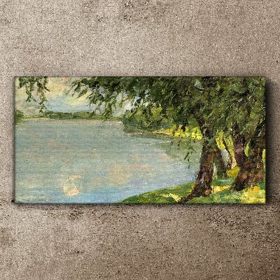 Peace by the river Canvas print