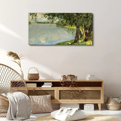 Peace by the river Canvas print