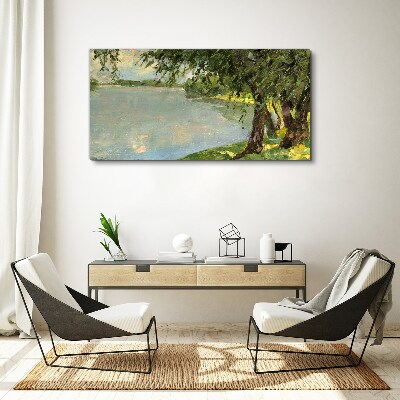 Peace by the river Canvas print