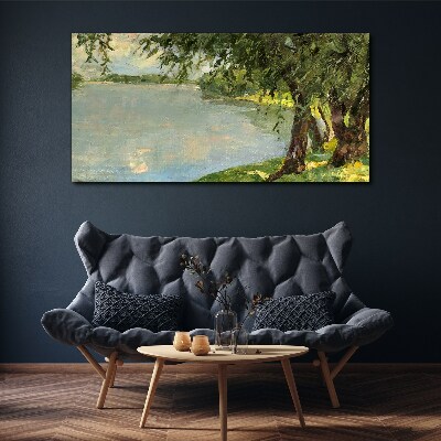 Peace by the river Canvas print