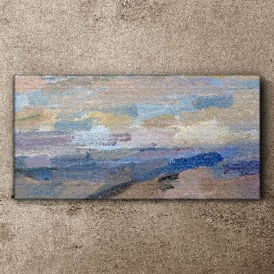Peaceful sky over the sea Canvas print