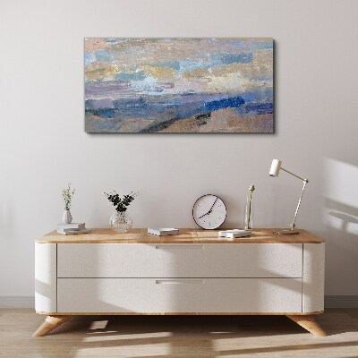 Peaceful sky over the sea Canvas print