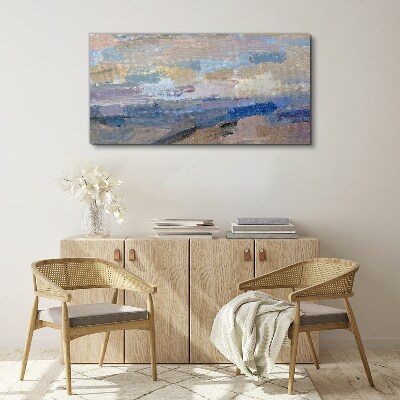 Peaceful sky over the sea Canvas print