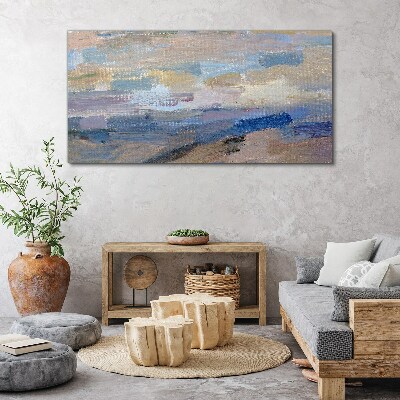 Peaceful sky over the sea Canvas print