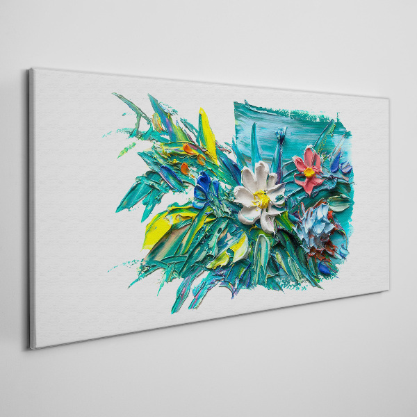 Floral explosion of colors Canvas print