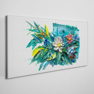 Floral explosion of colors Canvas print