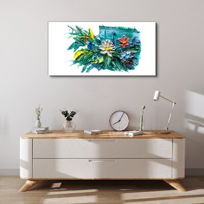 Floral explosion of colors Canvas print