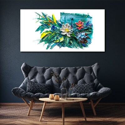 Floral explosion of colors Canvas print