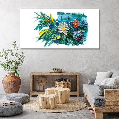Floral explosion of colors Canvas print