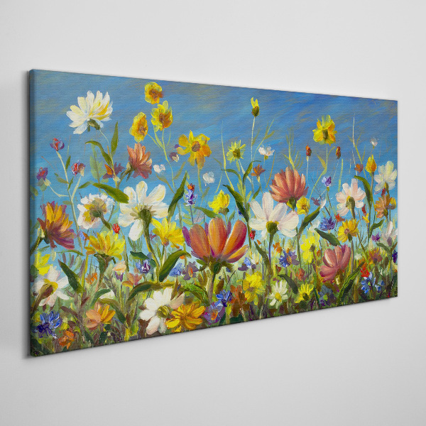 Spring floral landscape Canvas print