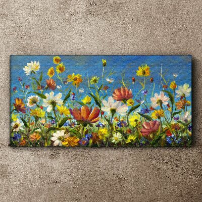 Spring floral landscape Canvas print