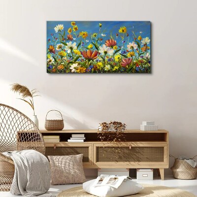 Spring floral landscape Canvas print