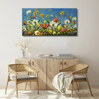 Spring floral landscape Canvas print