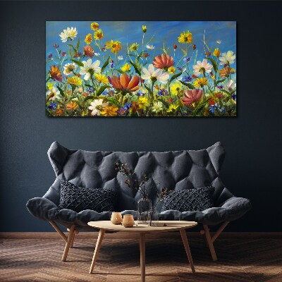Spring floral landscape Canvas print