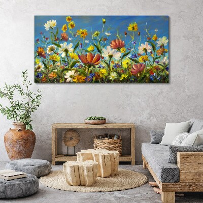 Spring floral landscape Canvas print