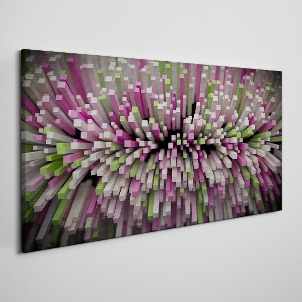 Geometric explosion of colors Canvas print
