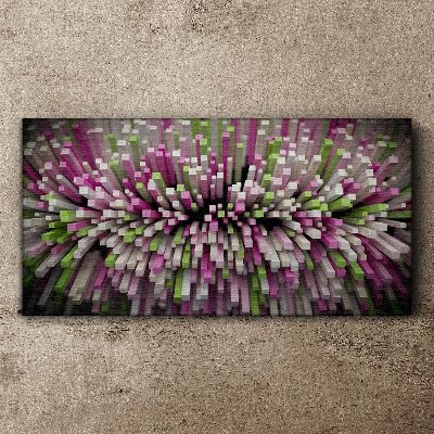 Geometric explosion of colors Canvas print