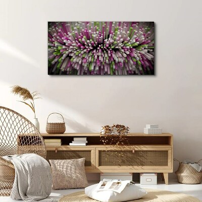 Geometric explosion of colors Canvas print