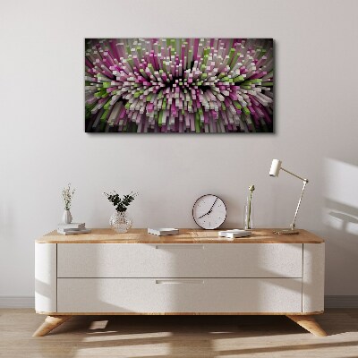 Geometric explosion of colors Canvas print