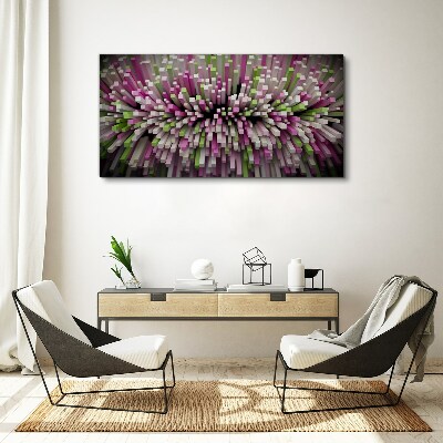 Geometric explosion of colors Canvas print