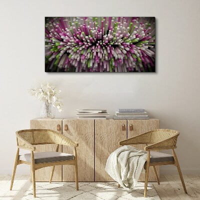 Geometric explosion of colors Canvas print