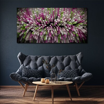 Geometric explosion of colors Canvas print