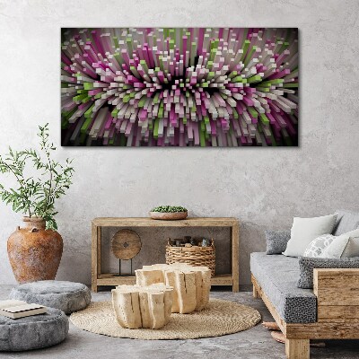 Geometric explosion of colors Canvas print