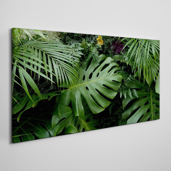 Tropical greenery in the depths of nature Canvas print