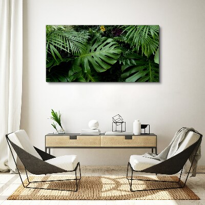 Tropical greenery in the depths of nature Canvas print