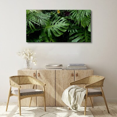 Tropical jungle leaves Canvas print